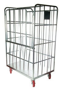 4 Sided Laundry Cage With Drop Down Gate